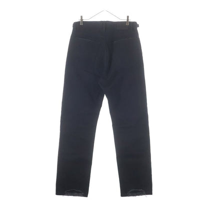 Balenciaga Button Fly Straight Denim Pants Jeans Black