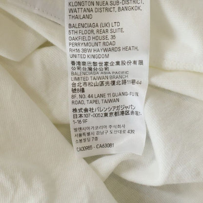Balenciaga Over Champs Elysees T-Shirt Front Print Pullover Top Short Sleeve