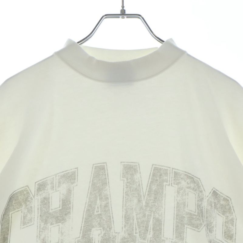 Balenciaga Over Champs Elysees T-Shirt Front Print Pullover Top Short Sleeve