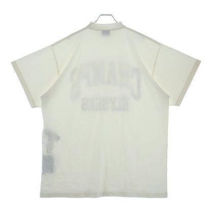 Balenciaga Over Champs Elysees T-Shirt Front Print Pullover Top Short Sleeve