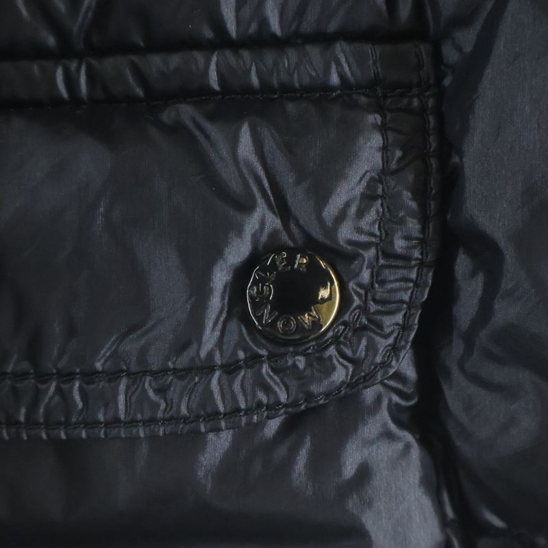 Moncler Lansing Patch Logo Zip Up Jacket Black 50