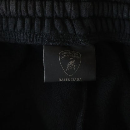 Balenciaga Fall 25 Lamborghini Nicolabo Automobili Cotton Sweatpants Black Pants
