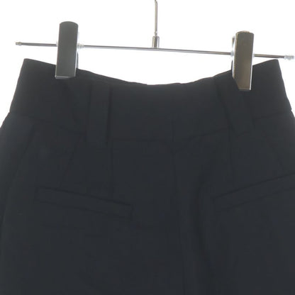 Miu Miu Side Line 2 Tuck Wool Short Shorts Black