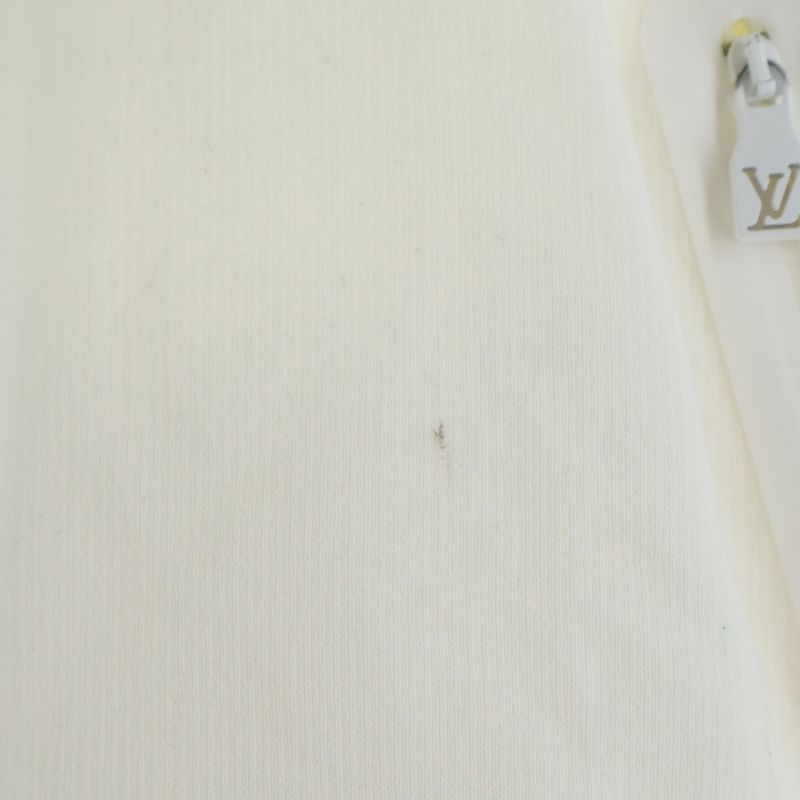 Louis Vuitton Rubber Patch Logo Pullover Sweatshirt Hoodie White