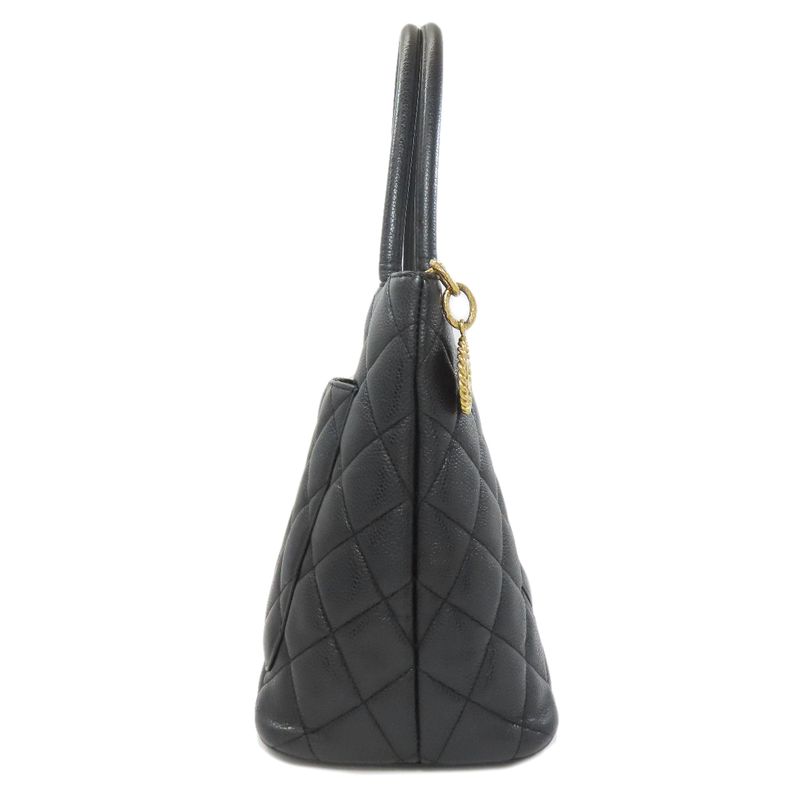 Chanel Medallion Tote Gold Grained Calfskin