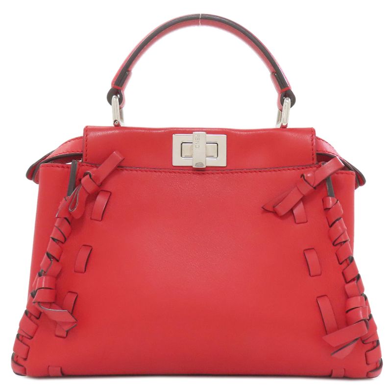 Fendi Peekaboo Mini 2-Way Handbag Calf