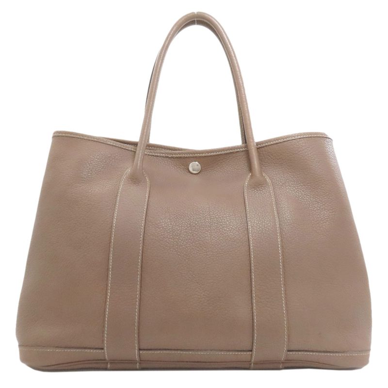 Hermes Garden Party PM Ethope Silver Tote Negonda