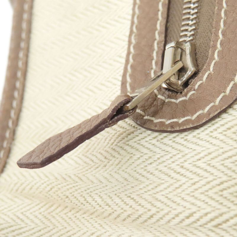 Hermes Garden Party PM Ethope Silver Tote Negonda