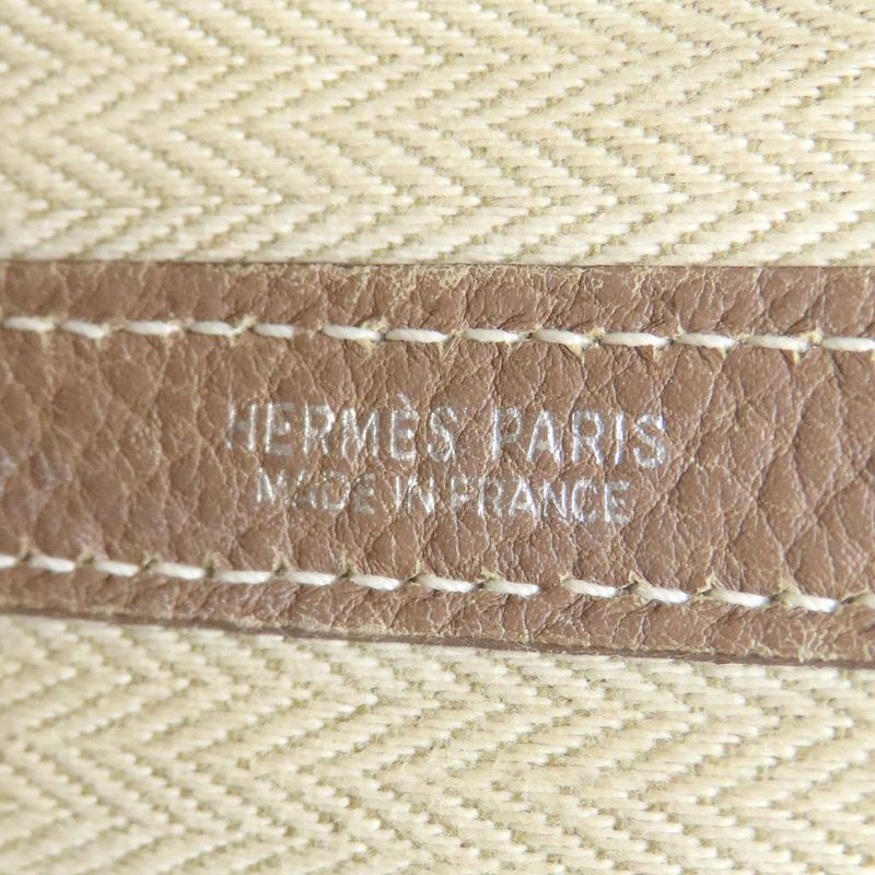 Hermes Garden Party PM Ethope Silver Tote Negonda