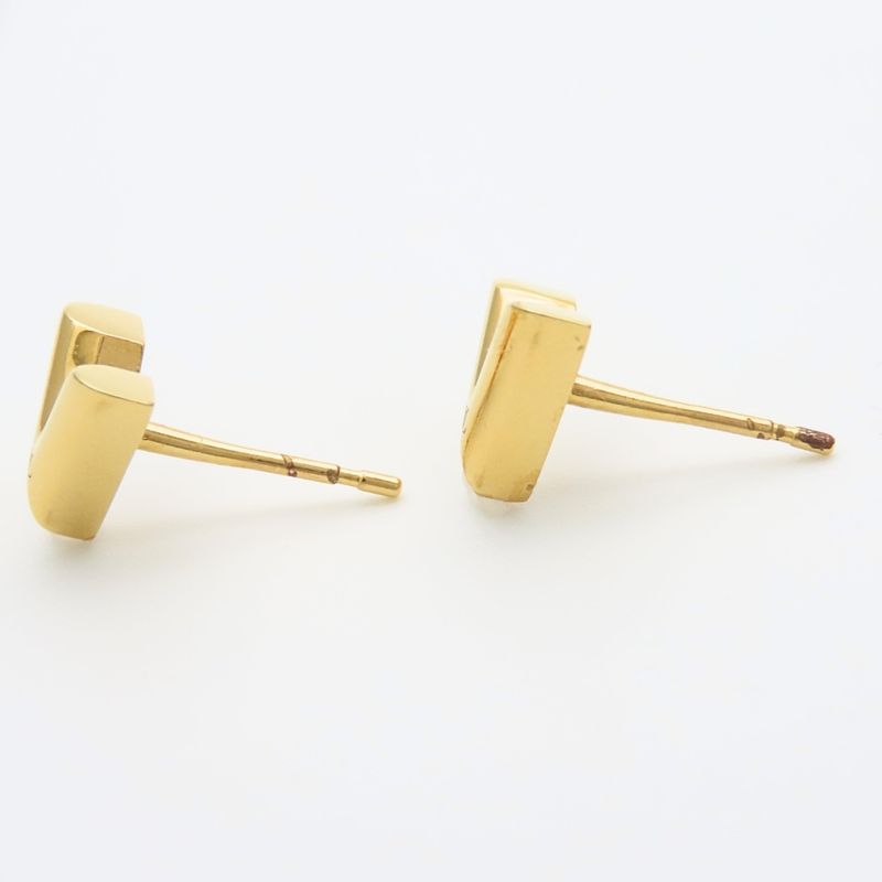 Louis Vuitton Earrings Essential Metal Gold Plated