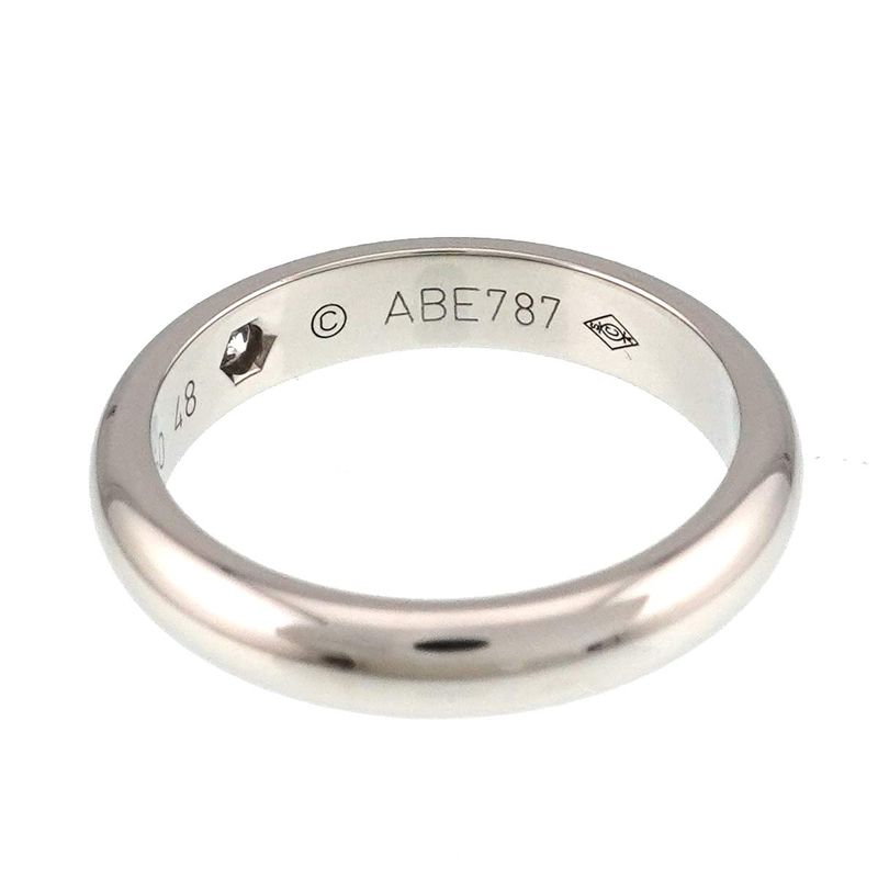 Cartier Classic 48 Ring Diamond Pt Platinum