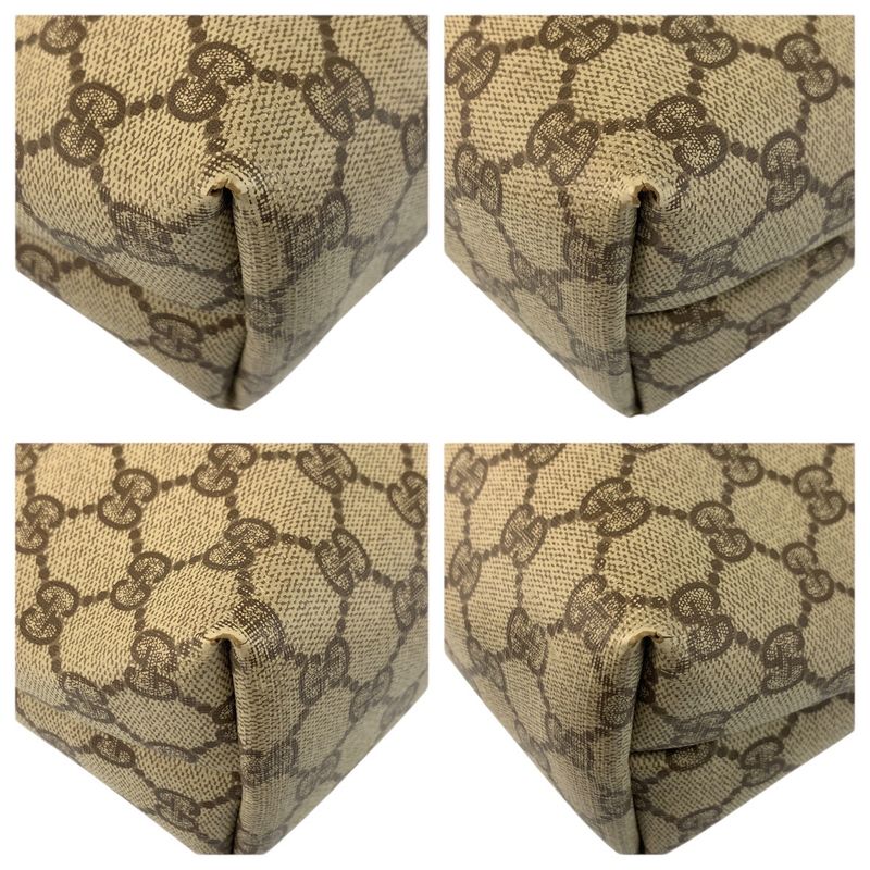 Gucci Vintage Sherry Line GG Supreme Canvas Tote Shoulder Bag
