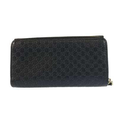 Gucci Micro Guccissima Black Gold Leather Wallet