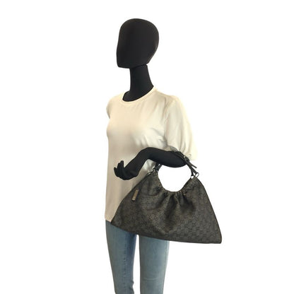 Gucci Black GG Canvas Handbag