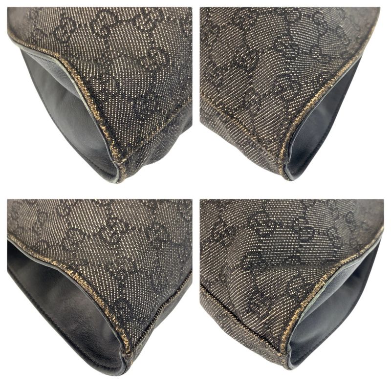 Gucci Black GG Canvas Handbag