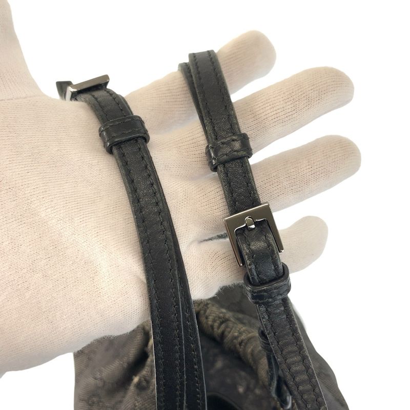 Gucci Black GG Canvas Handbag