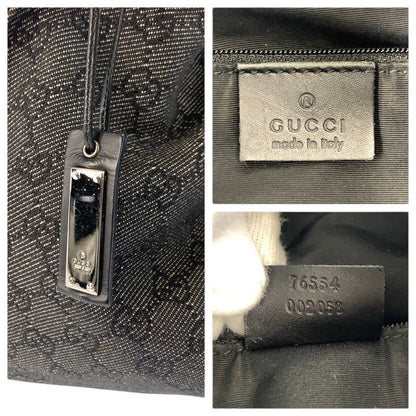 Gucci Black GG Canvas Handbag