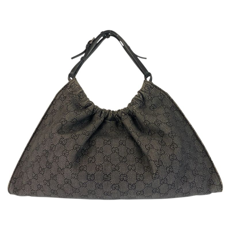 Gucci Black GG Canvas Handbag