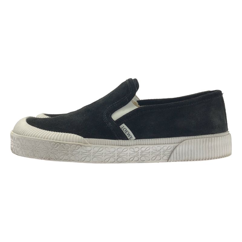Loewe Terra Vulca Anagram Logo Slip on Sneakers 40 Black
