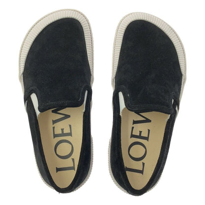 Loewe Terra Vulca Anagram Logo Slip on Sneakers 40 Black