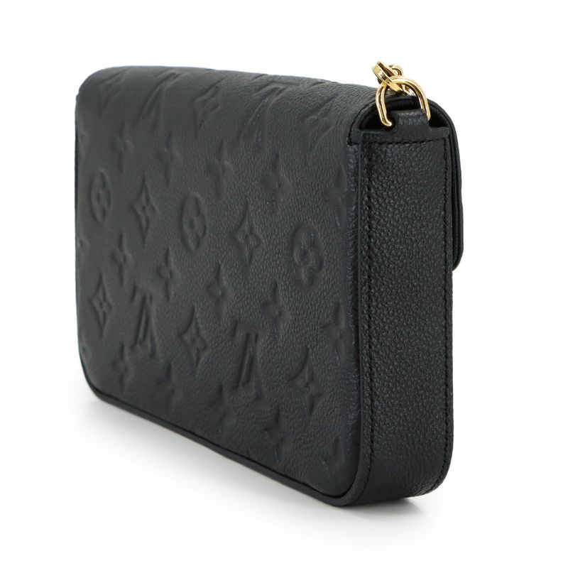 Louis Vuitton Monogram Empreinte Pochette Felicie Chain Wallet Leather