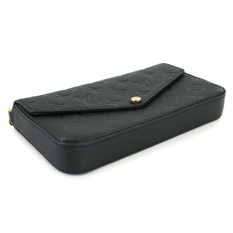 Louis Vuitton Monogram Empreinte Pochette Felicie Chain Wallet Leather