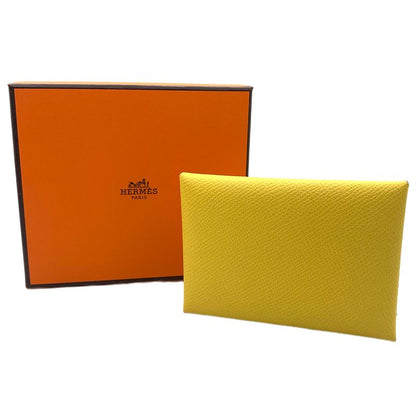 Hermes Calvi Duo Card Case Business Holder Epsom Jo Nunapur