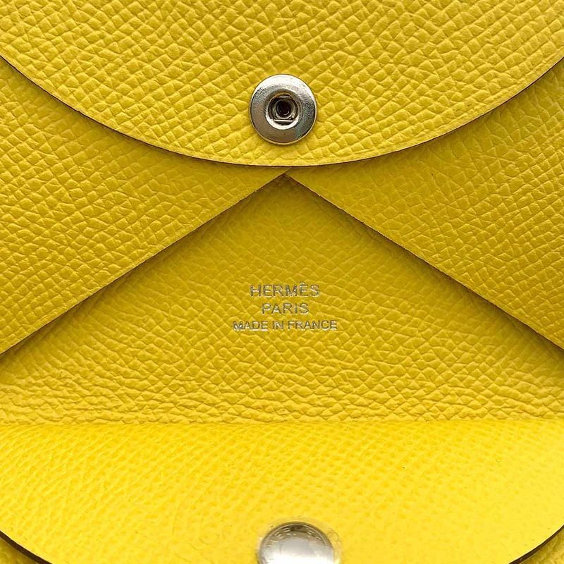 Hermes Calvi Duo Card Case Business Holder Epsom Jo Nunapur
