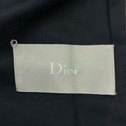Dior Homme Leather Jacket Sheep Lamb Single Fully Lined 44 Black
