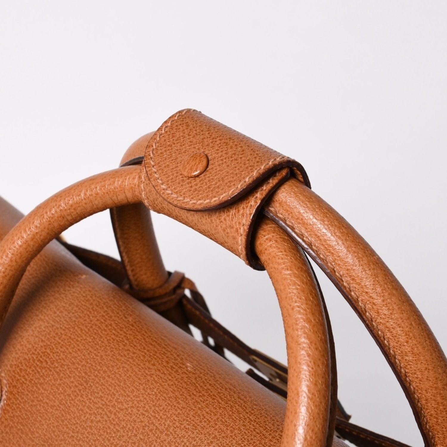 Gucci Boston Bag Leather Brown Gold — view 6