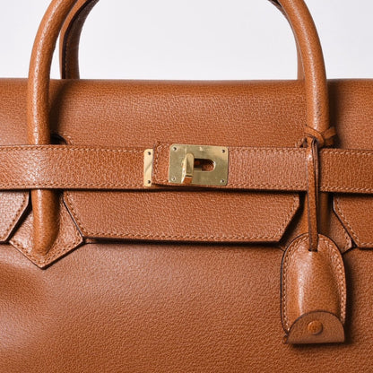Gucci Boston Bag Leather Brown Gold — view 8
