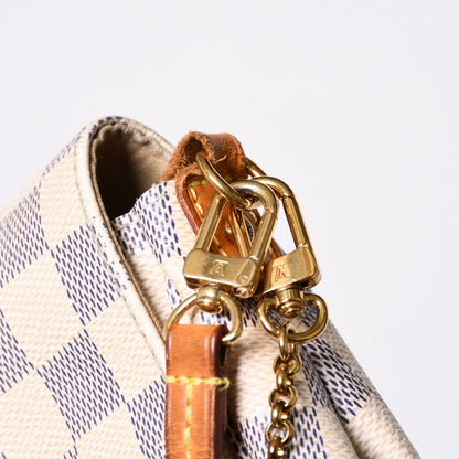 Louis Vuitton Shoulder Bag Damier Azur Favorite MM Canvas — view 5