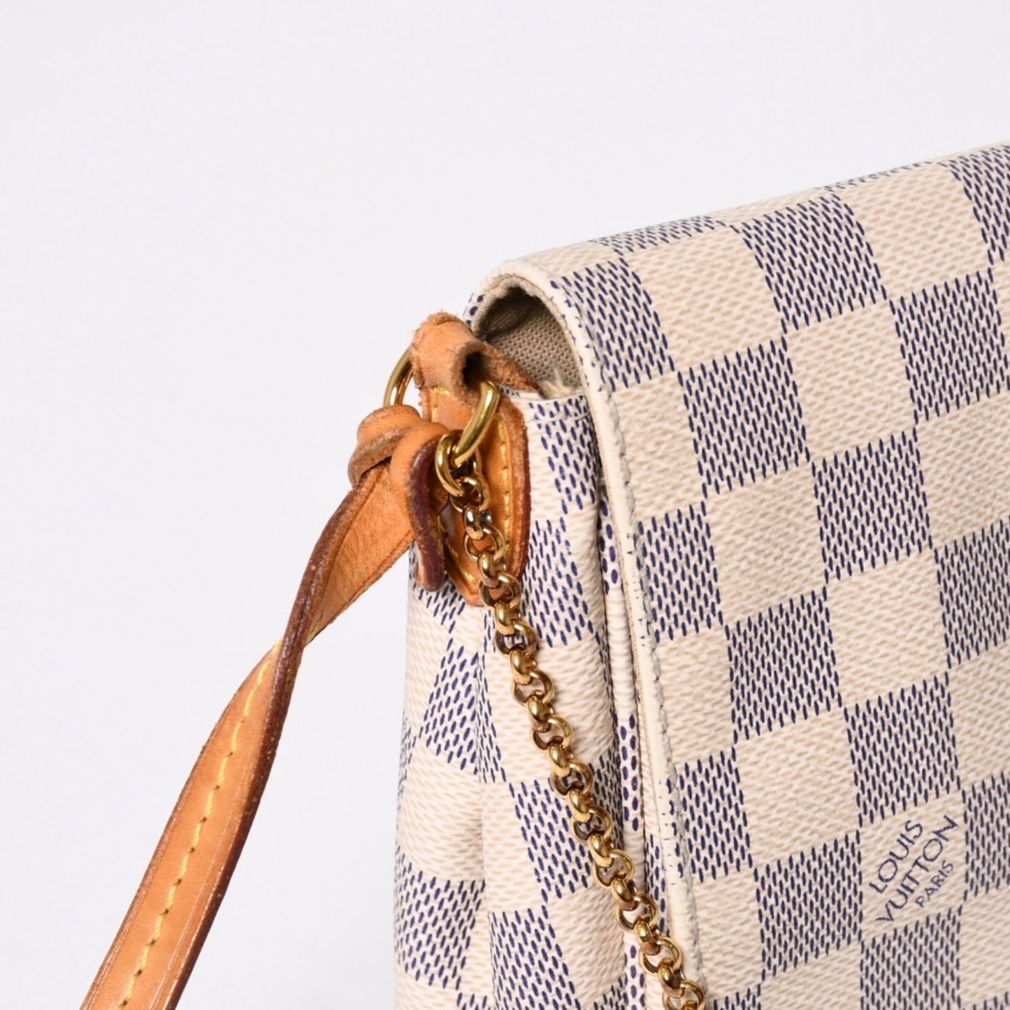 Louis Vuitton Shoulder Bag Damier Azur Favorite MM Canvas — view 4