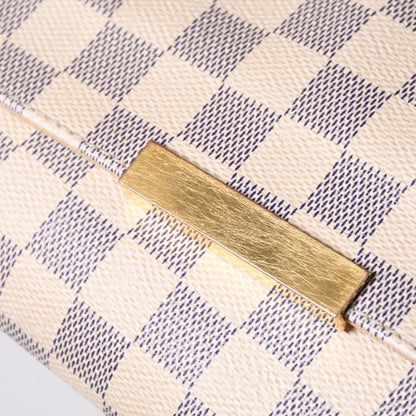 Louis Vuitton Shoulder Bag Damier Azur Favorite MM Canvas — view 7