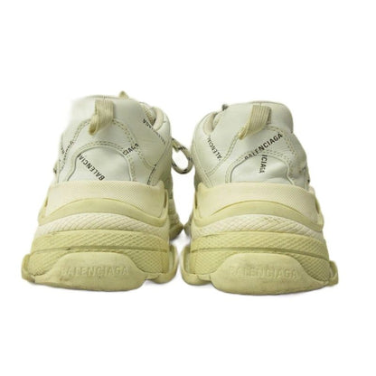 Balenciaga Triple S Sneakers Shoes Low Cut Thick Sole Leather 40 White