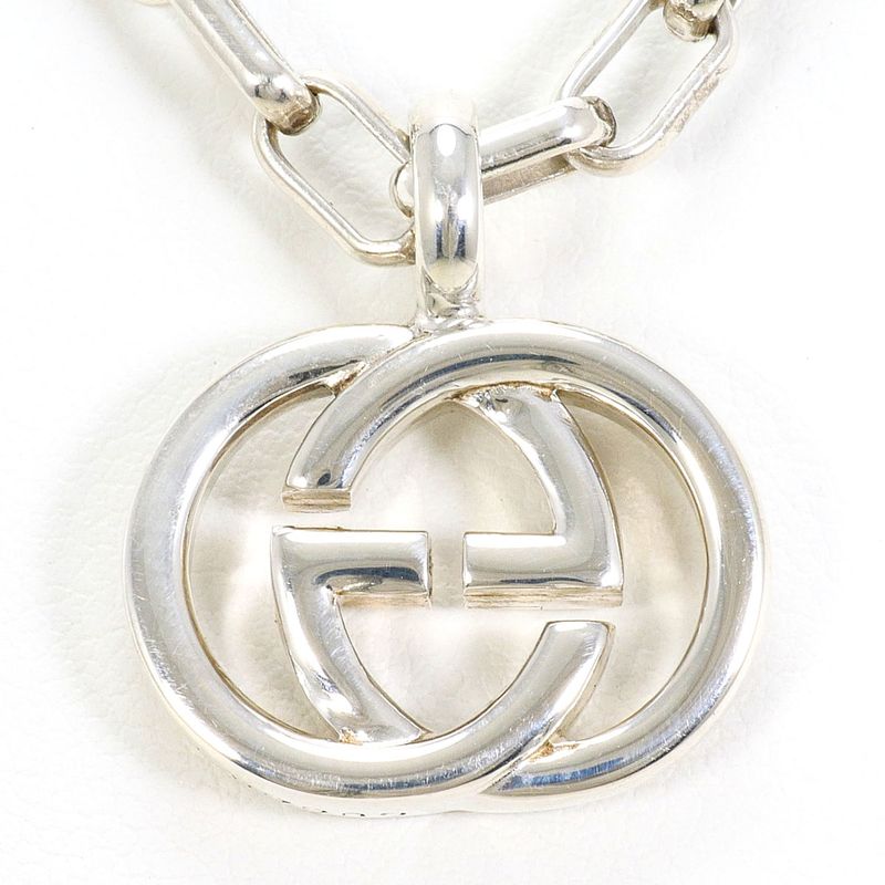 Gucci Interlocking Necklace Silver