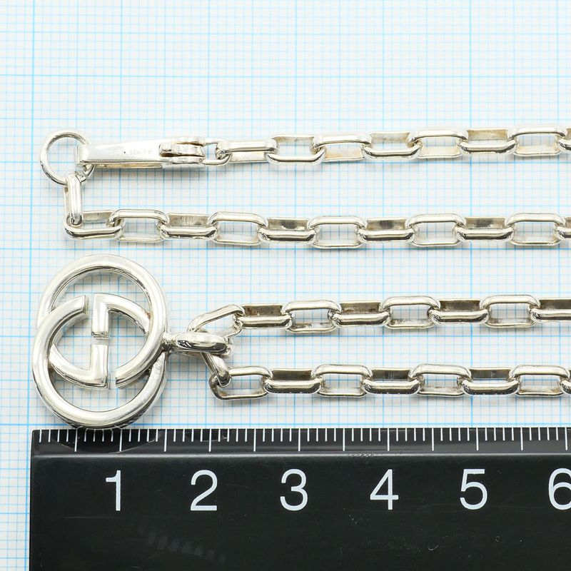 Gucci Interlocking Necklace Silver