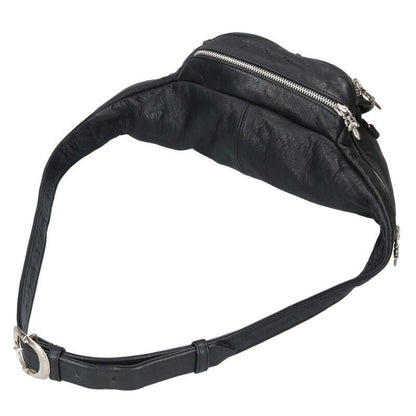 Chrome Hearts 1 Snat Pack Daga Zip Gun Slinger Belt Leather Waist Bag