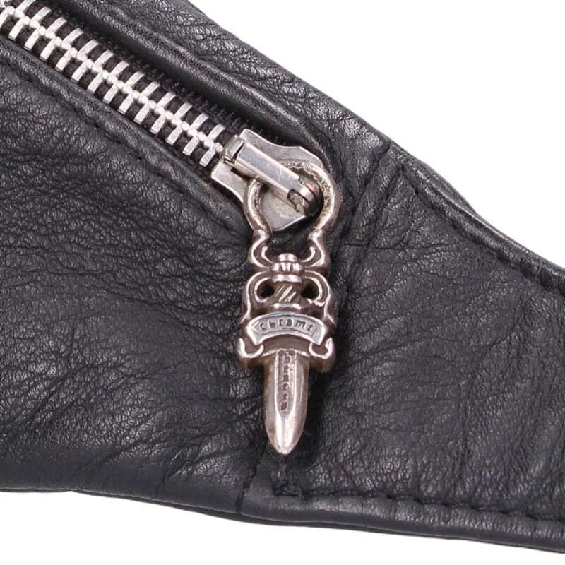 Chrome Hearts 1 Snat Pack Daga Zip Gun Slinger Belt Leather Waist Bag