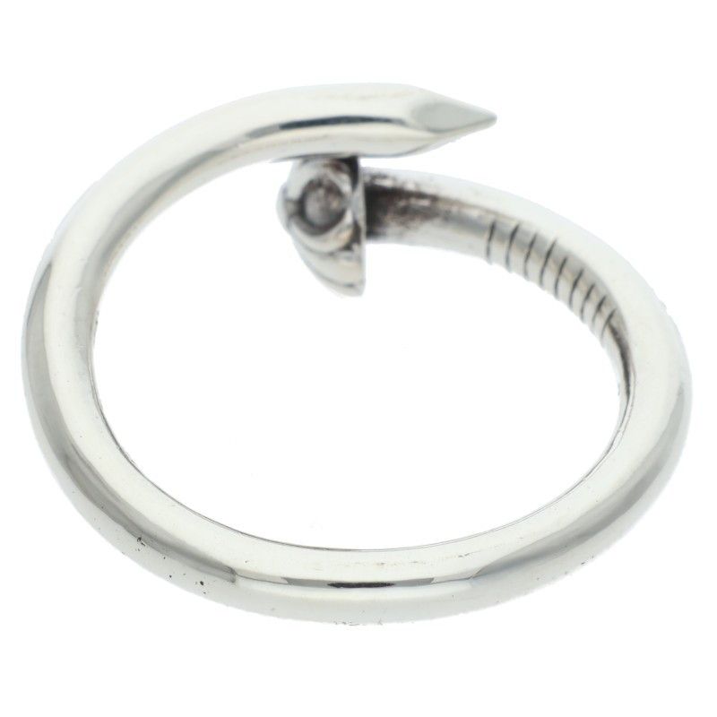 Chrome Hearts Nail Crsball Cross Ball Silver Ring