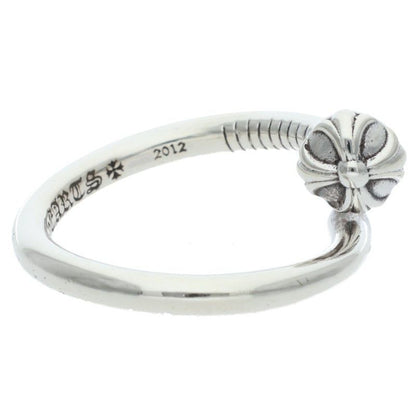 Chrome Hearts Nail Crsball Cross Ball Silver Ring