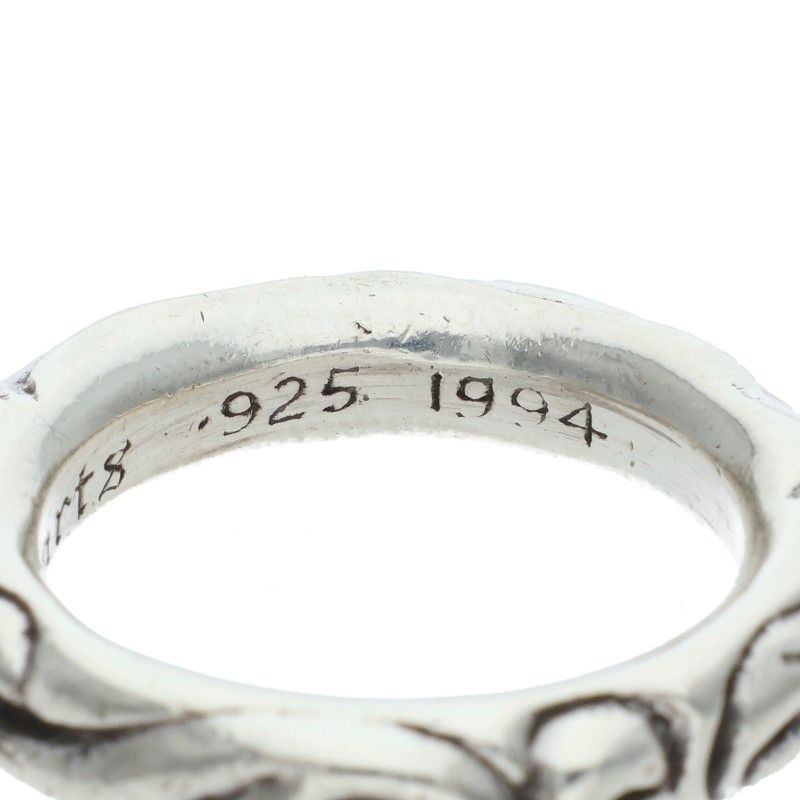 Chrome Hearts Scrl Band Scroll Silver Ring