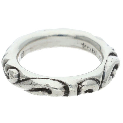 Chrome Hearts Scrl Band Scroll Silver Ring