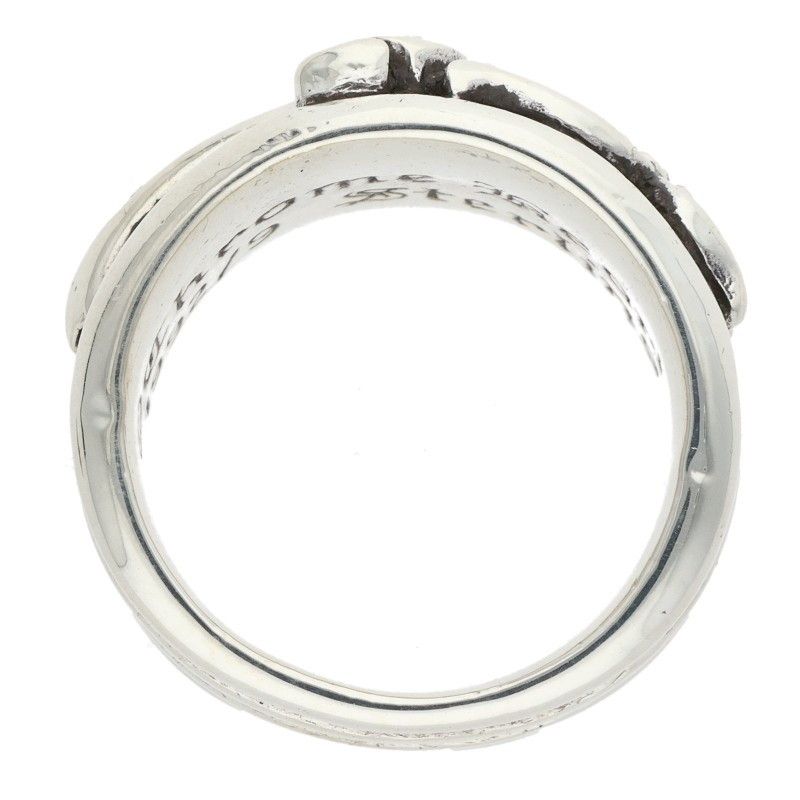Chrome Hearts Dagger P Dmnd Pave Diamond Silver Ring