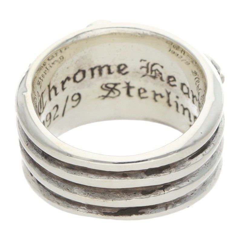 Chrome Hearts Dagger P Dmnd Pave Diamond Silver Ring