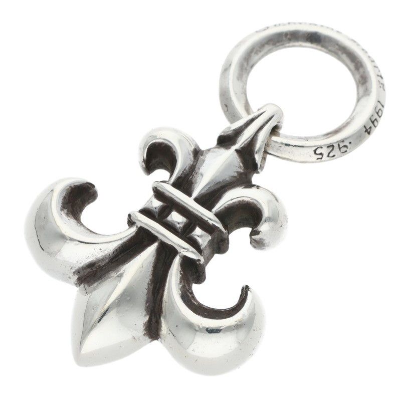Chrome Hearts BS Fluer BS Pendant Old Silver Necklace