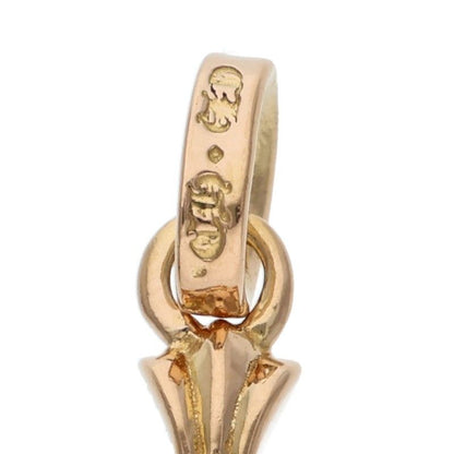 Chrome Hearts 22k Crs Bbyfat P Dmnd Baby Fat Pave Diamond Charm Gold Necklace