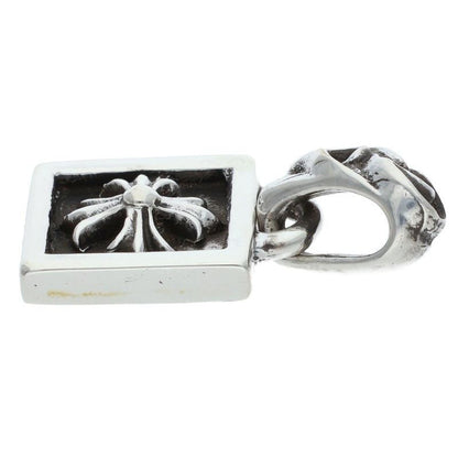 Chrome Hearts Framed CH Plus Charm Silver Necklace Top