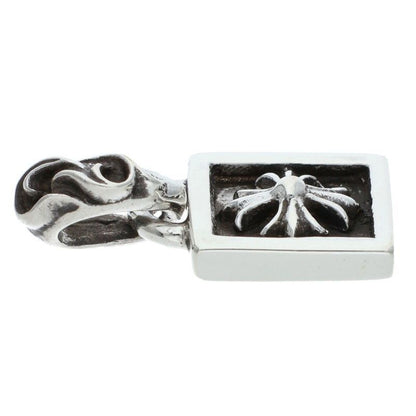 Chrome Hearts Framed CH Plus Charm Silver Necklace Top