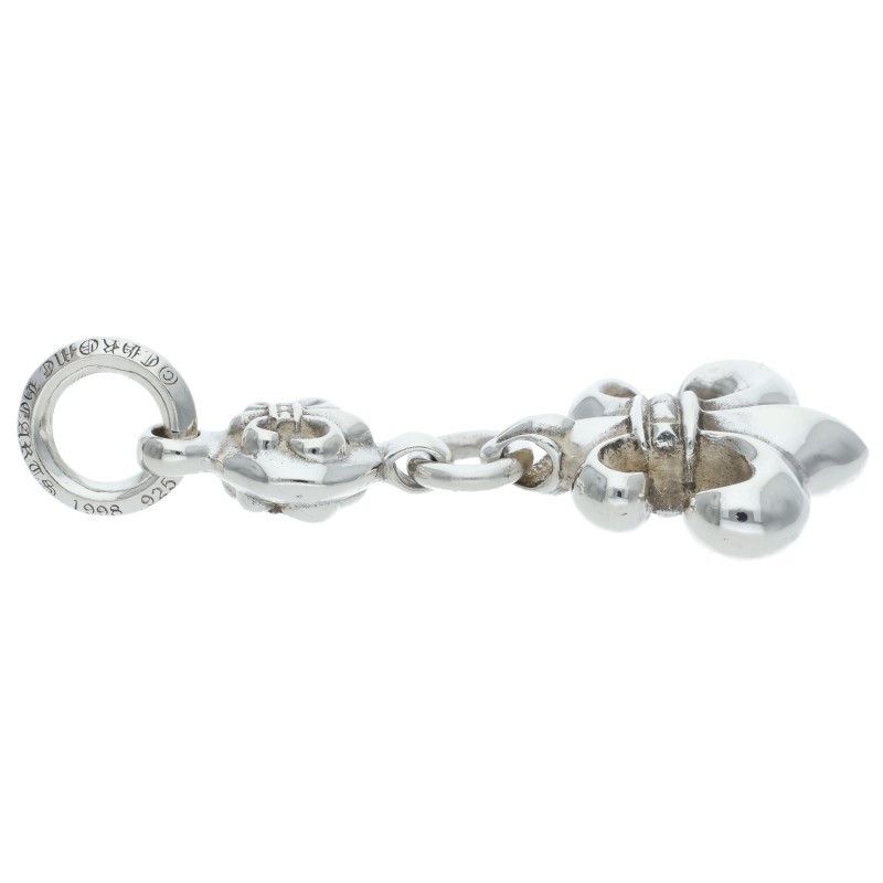 Chrome Hearts BS Fleur 1 Ball BS Charm Silver Necklace Top